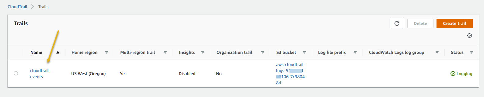 Setting up AWS Cloudtrail - AWS Cloud Chronicles