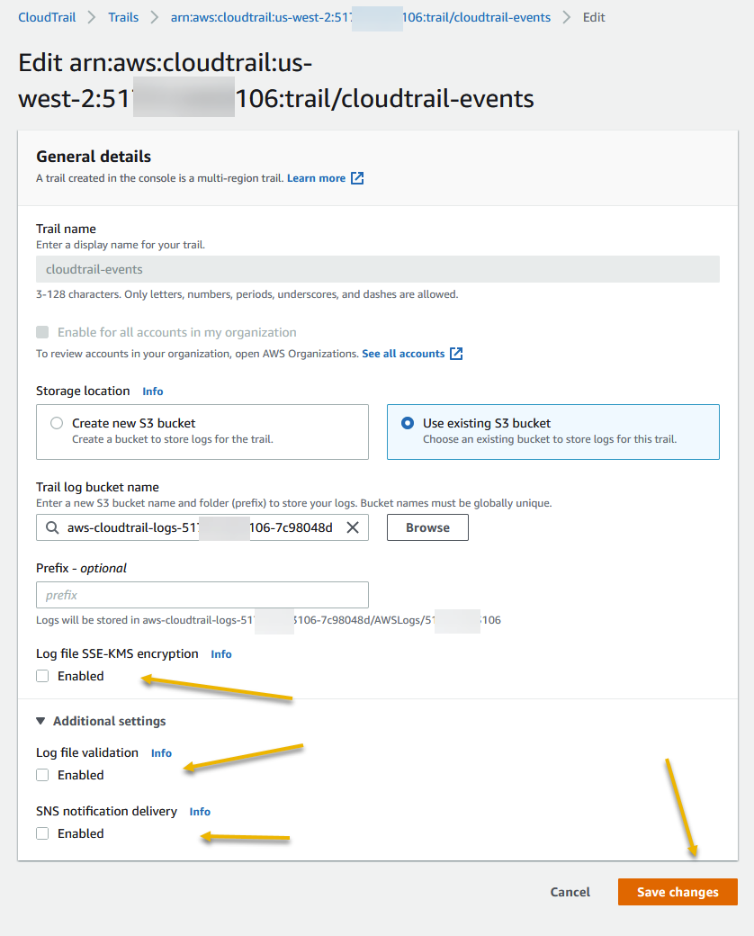 Setting up AWS Cloudtrail - AWS Cloud Chronicles
